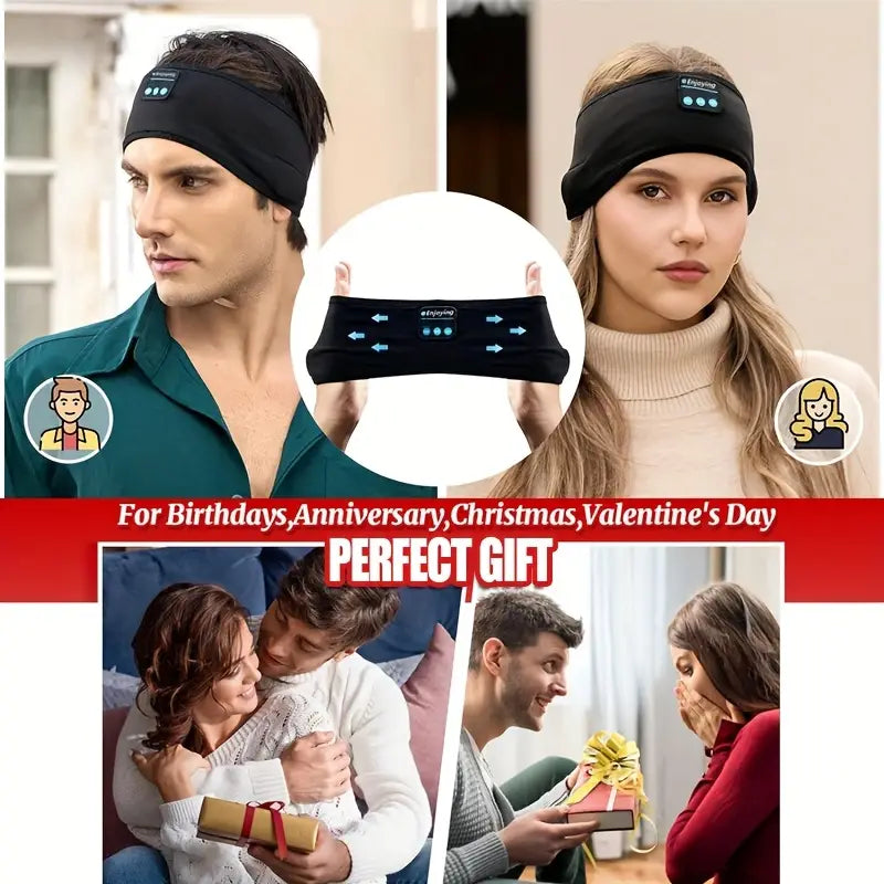 Powerway Wireless Sleep Headphones with Built-in Microphone & Volume Control