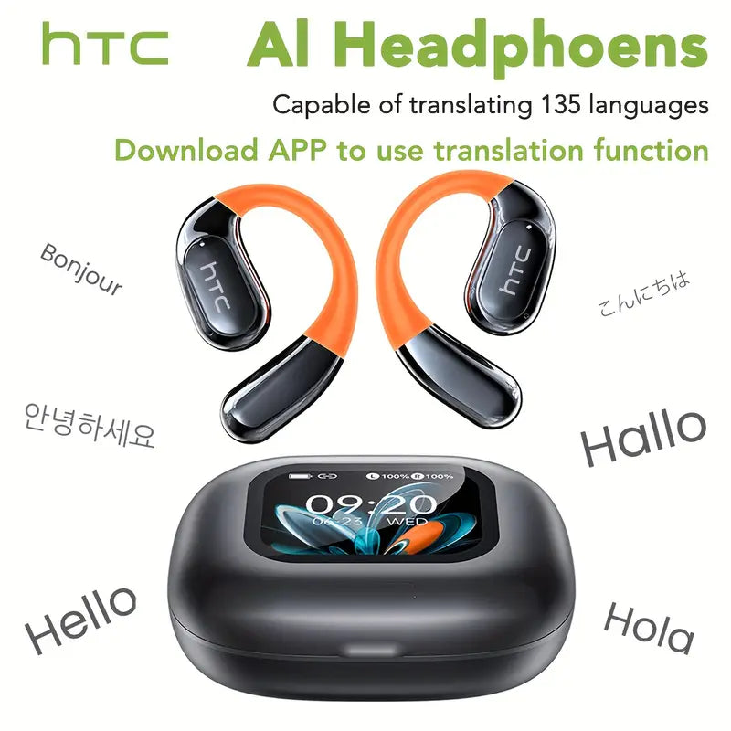 AI Translator Wireless Earbuds with 155-Language Real-Time