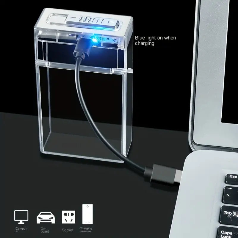 Transparent LED Color Light Cigarette Box