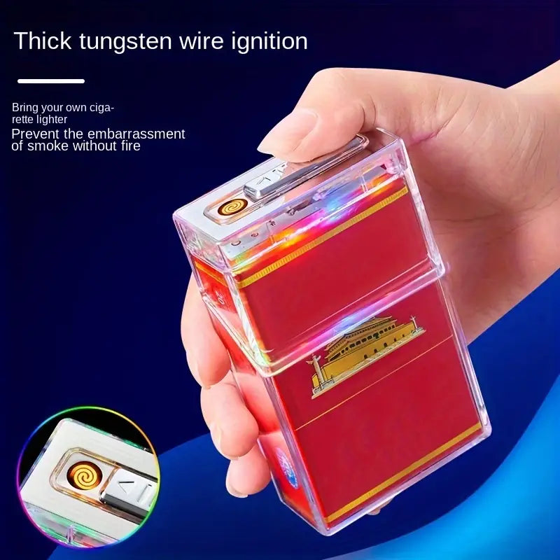 Transparent LED Color Light Cigarette Box