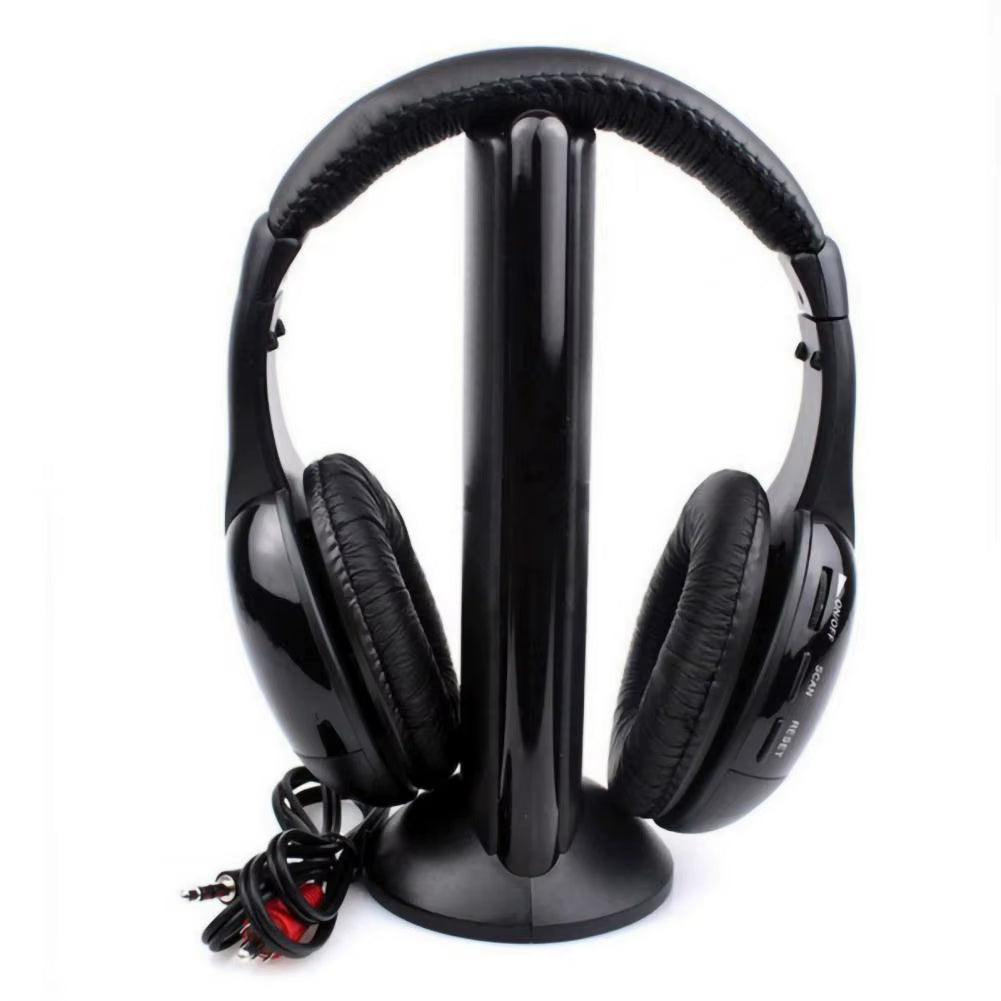 Useful Wireless TV Headset Smart Durable Wireless Headset Cordless Headphone Music Player