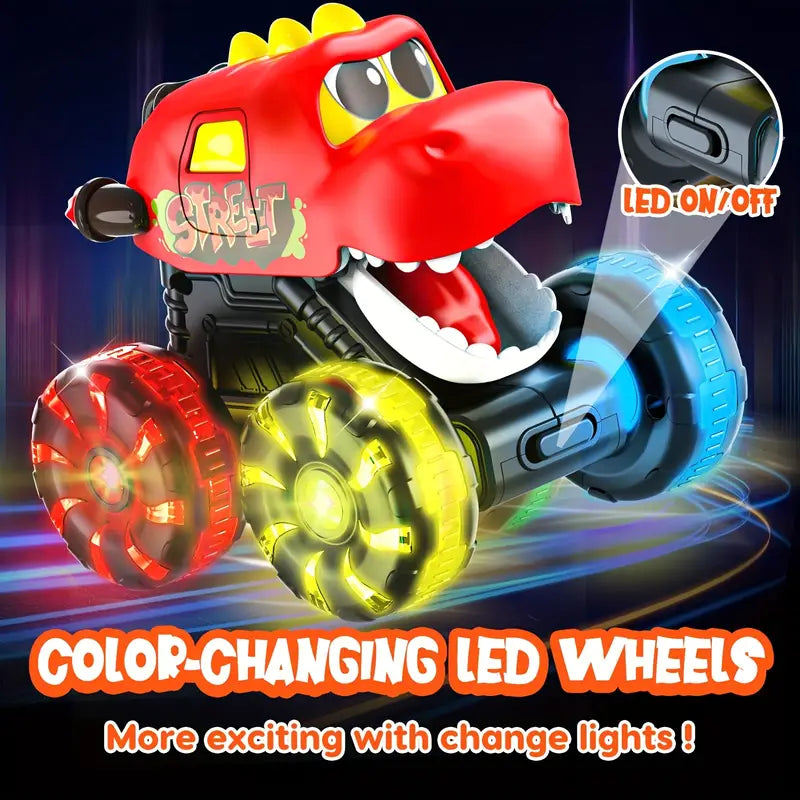 3 Piece Monster Truck Toy, Motion Activated Light-Up