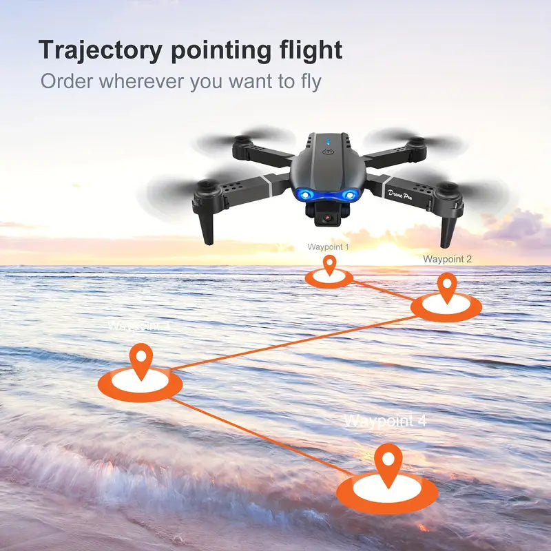 E99 Drone with One-Click Takeoff, 360° Flip & Navigation