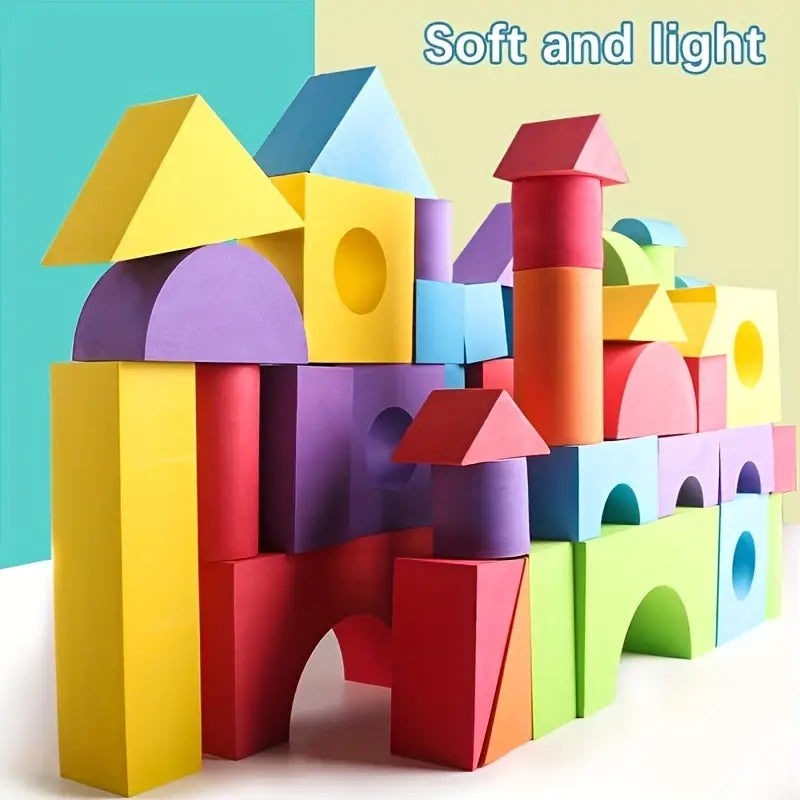 30 Piece Bubble Blocks, Various Shapes and Sizes