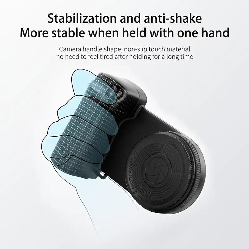Mobile Phone Camera Grip, Smart Phone Holder with Magnetic Detachable Remote Shutter
