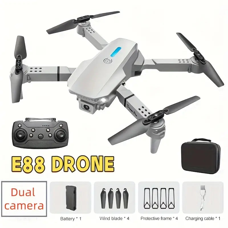 Fun flying experience! The E88 drone features a 360 ° flip