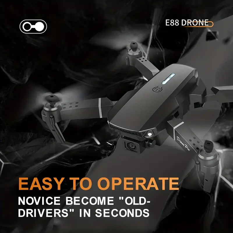 Fun flying experience! The E88 drone features a 360 ° flip