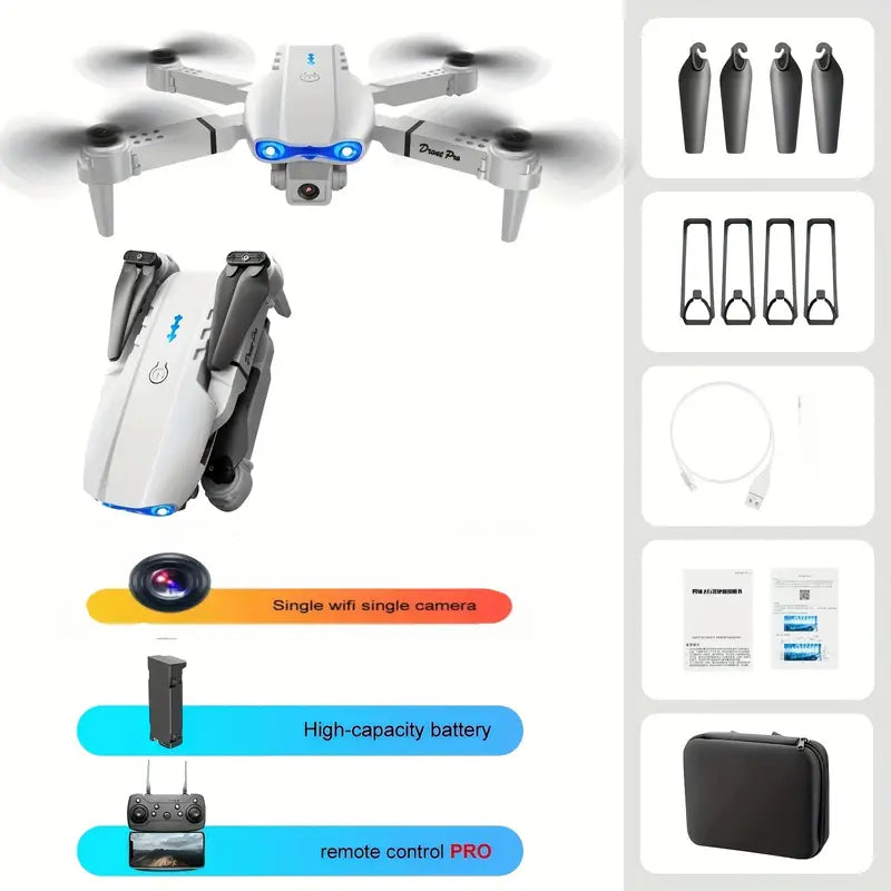 E99 Drone with One-Click Takeoff, 360° Flip & Navigation