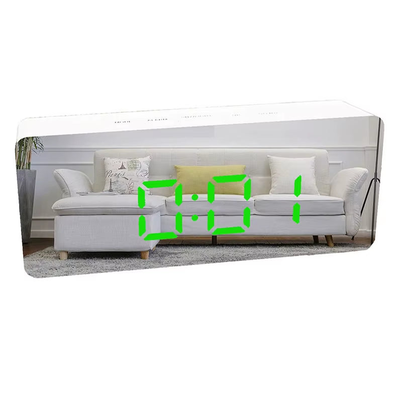 Digital Alarm Clock LED Electronic Desktop Clock with Temperature for Bedroom Home Office Teens Kids