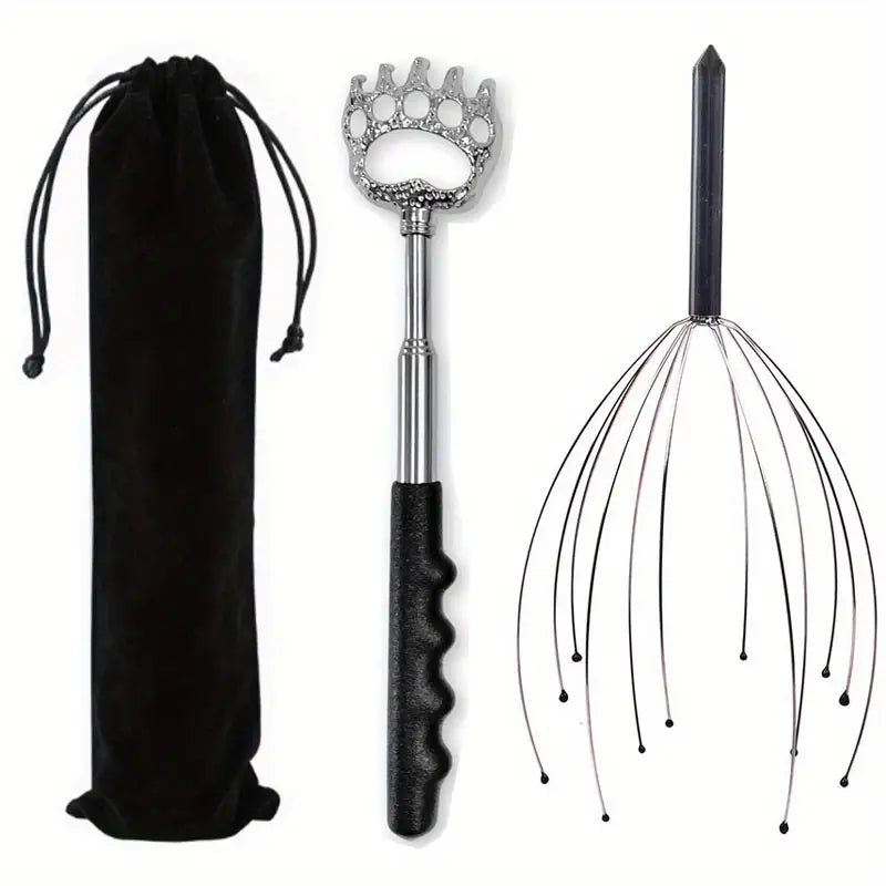 3pcs Set Scalp Massager and Back Scratcher