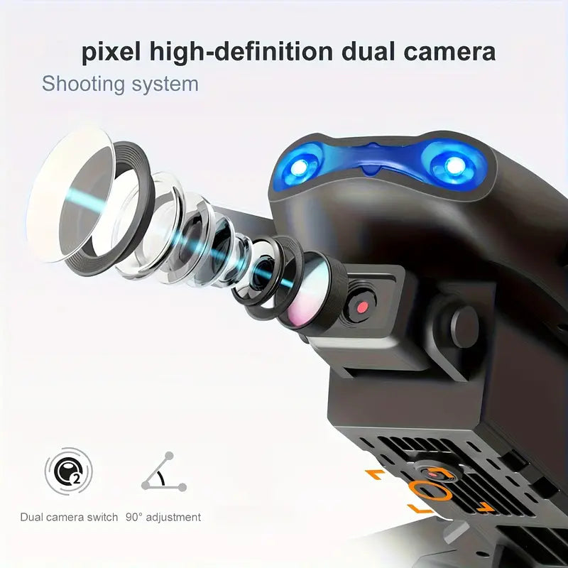 E99 Drone with One-Click Takeoff, 360° Flip & Navigation