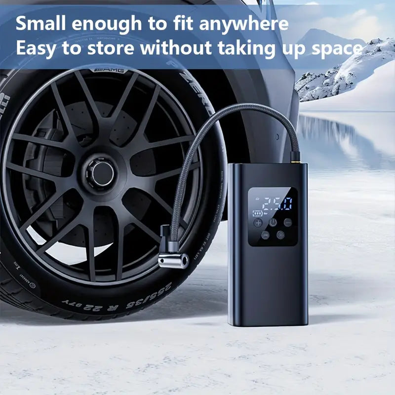 Cordless Air Pump, Portable Digital Display Air Compressor