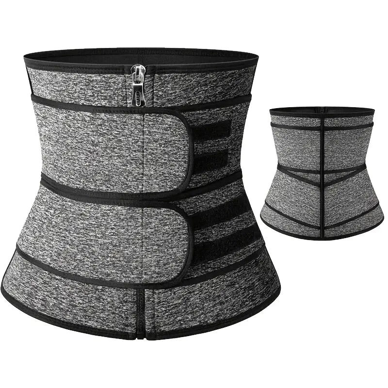Men's Zipper Double Waist Trainer Tightener Abdominal