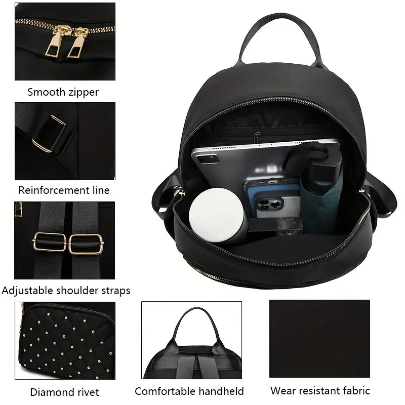 Casual Style Large Capacity Backpack with Adjustable Strap