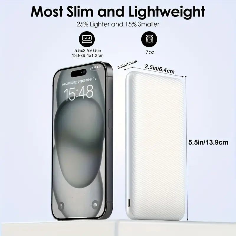 BezosMax 10000mAh Portable Charger with 3 Outputs & 2 Inputs