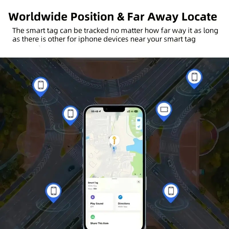 4pcs Wireless Smart Tracker for Apple Find My - Mini Location Tracker