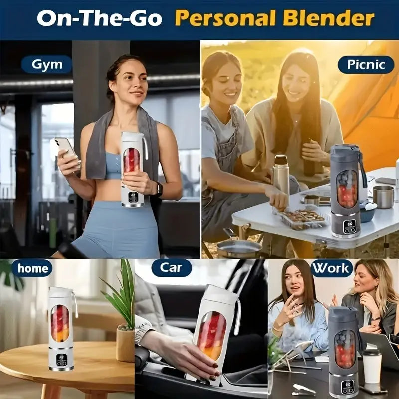 Portable 3-in-1 Blender & Juicer with Digital Display