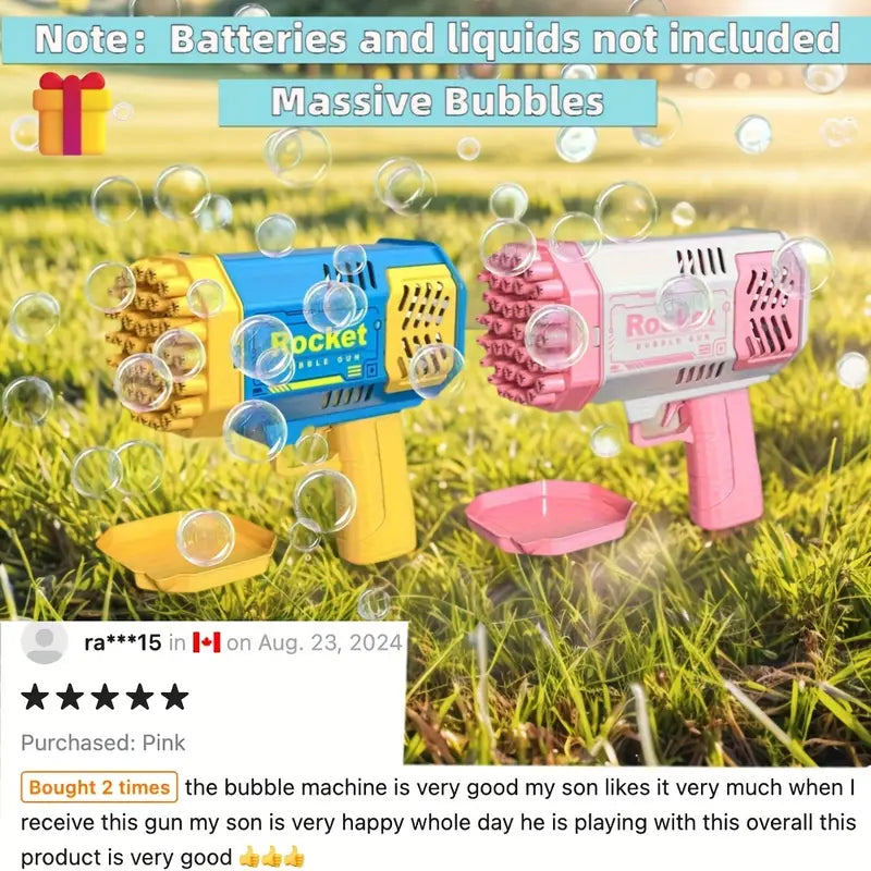 2 pcs 40-Hole Bubble Machine Gun