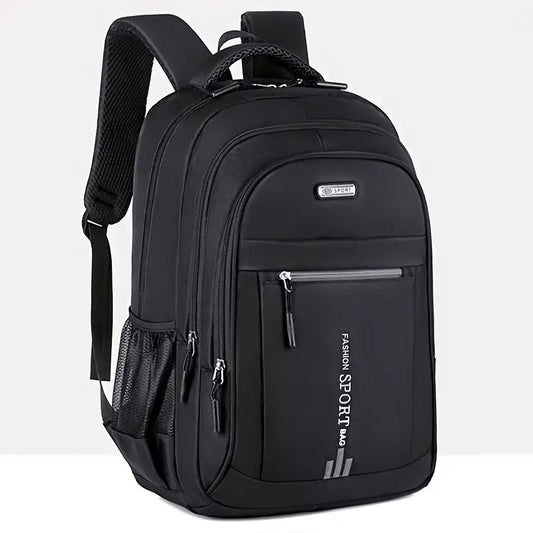 Men's Lightweight Canvas Sport Backpack - Large Capacity with Adjustable Straps
