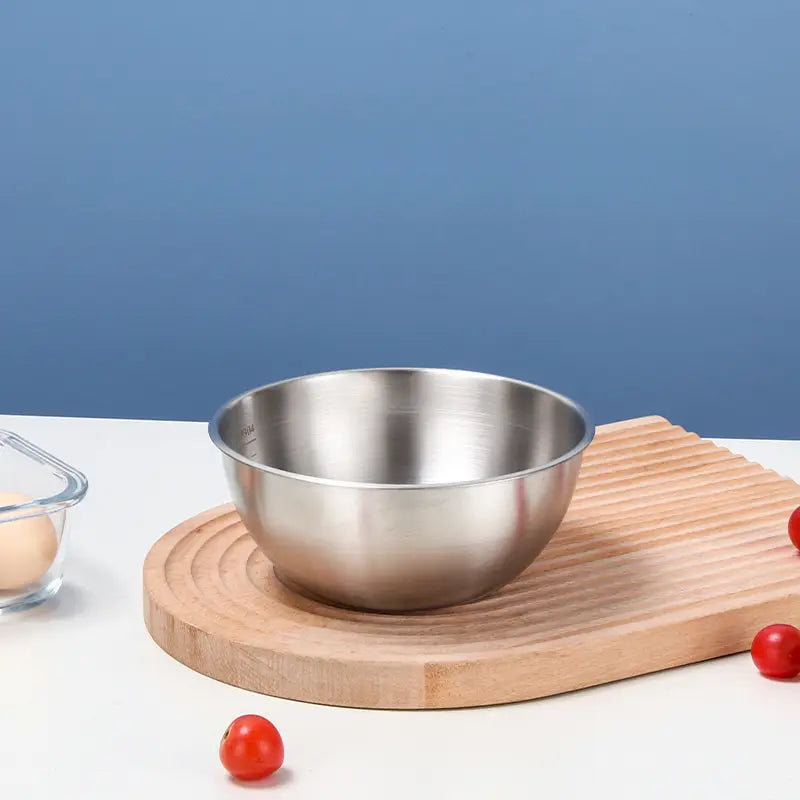 3pcs Set Stainless Steel Bowls-1 Set, Large, Medium And Small Size