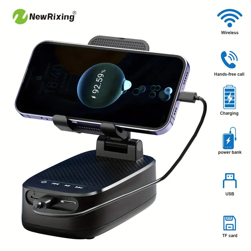 New Rixing 6W Wireless Speaker with Phone Holder