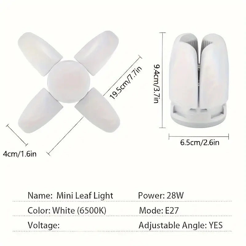 E27 LED Bulb Fan Blade Timing Lamp - AC175-265V, 28W