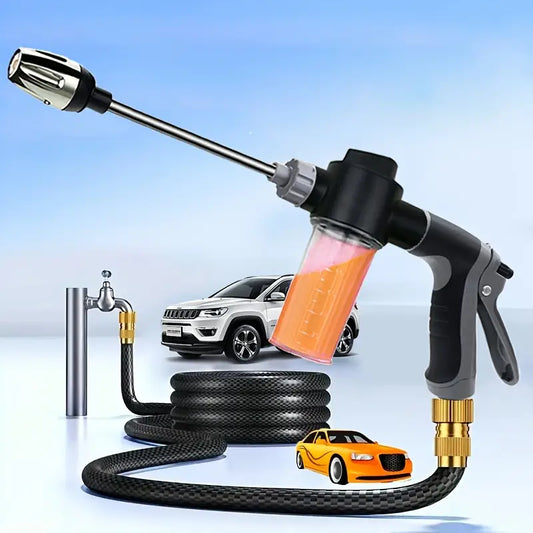 High-Pressure Car Wash Sprayer with Foam Bottle