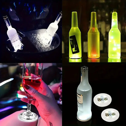 LED Luminous Coaster, Suitable for Various Glasses, 10 cm x 4