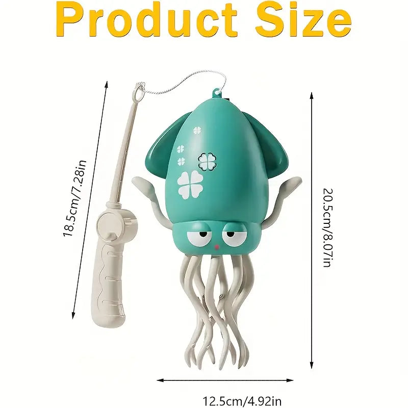 Electric dancing octopus toy with LED lights and music