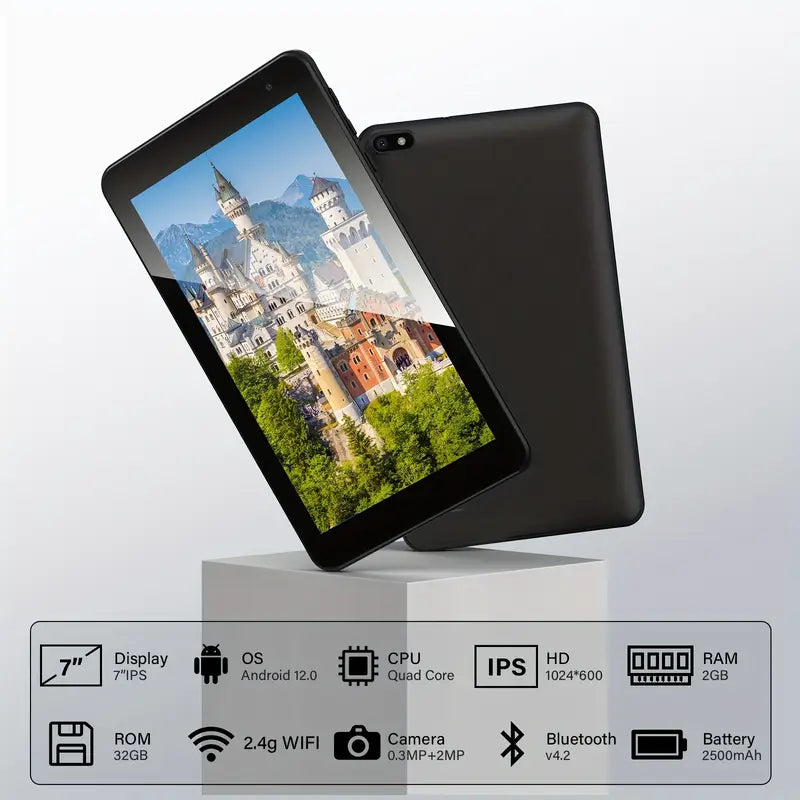 7 Inch Android Tablet, 2GB RAM 32GB ROM