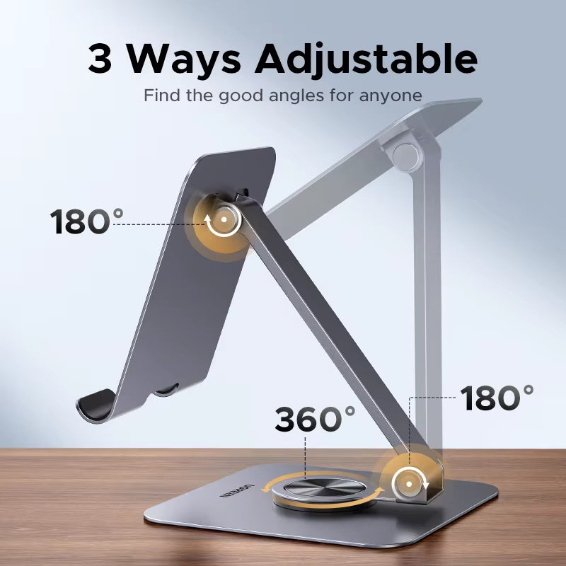 Tablet Phone Stand for Ipad Pro Iphone Xiaomi Tablet Support 360°Rotatable Aluminum Ipad Stand Laptop Stand Tablet Holder