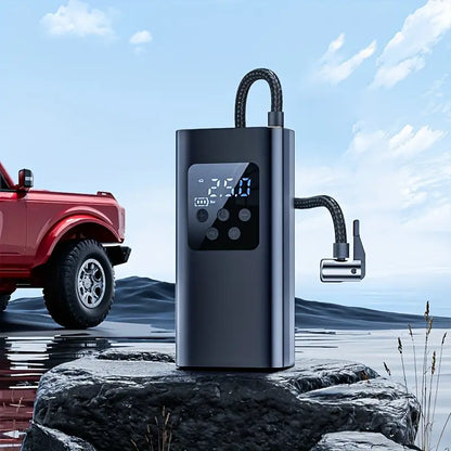 Cordless Air Pump, Portable Digital Display Air Compressor