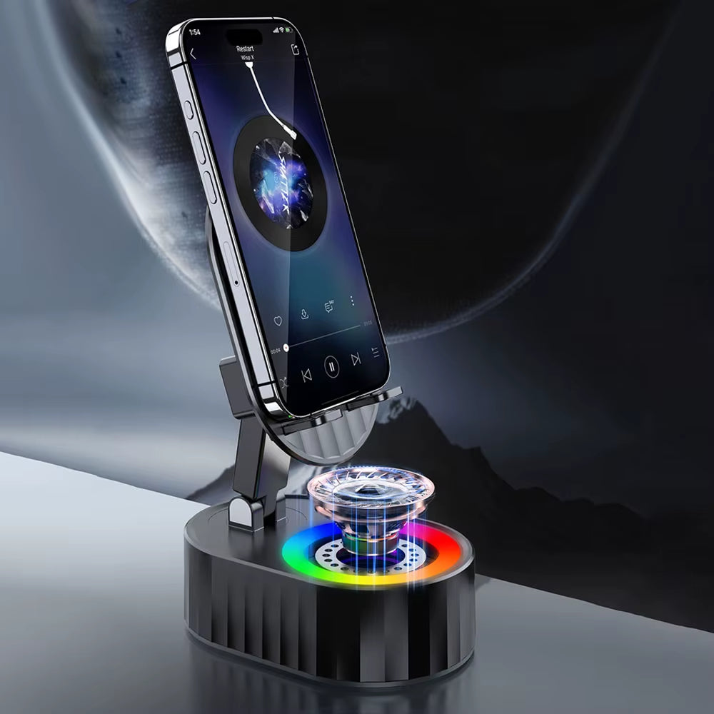 5 in 1 Induction Speaker Phone Stand Home Smart Wireless Bluetooth Speaker Office Upright Tablet Stand