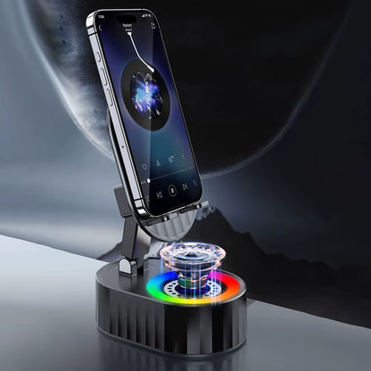 5 in 1 Induction Speaker Phone Stand Home Smart Wireless Bluetooth Speaker Office Upright Tablet Stand