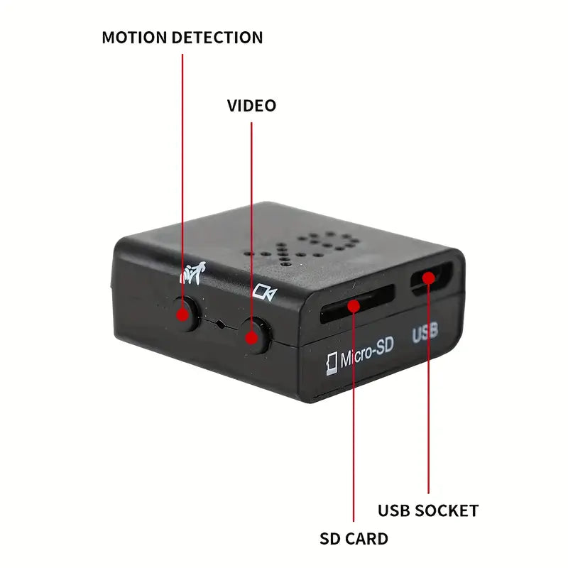 1pc Mini Video Recording Portable Camera with Built-in Battery