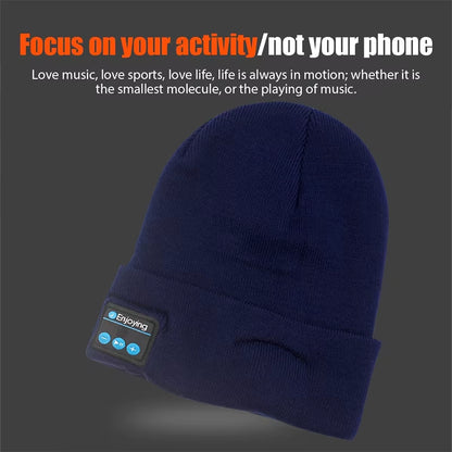 Winter Sports Bluetooth Hat Warm Beanie Music Wireless Bluetooth Headset Speaker Hats Wireless Earphones Cap Smart Headphones