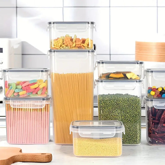 12 Kitchen And Pantry Organizing Containers, Bpa-Free, Pvc-Free, (6 Lids + 6 Boxes)