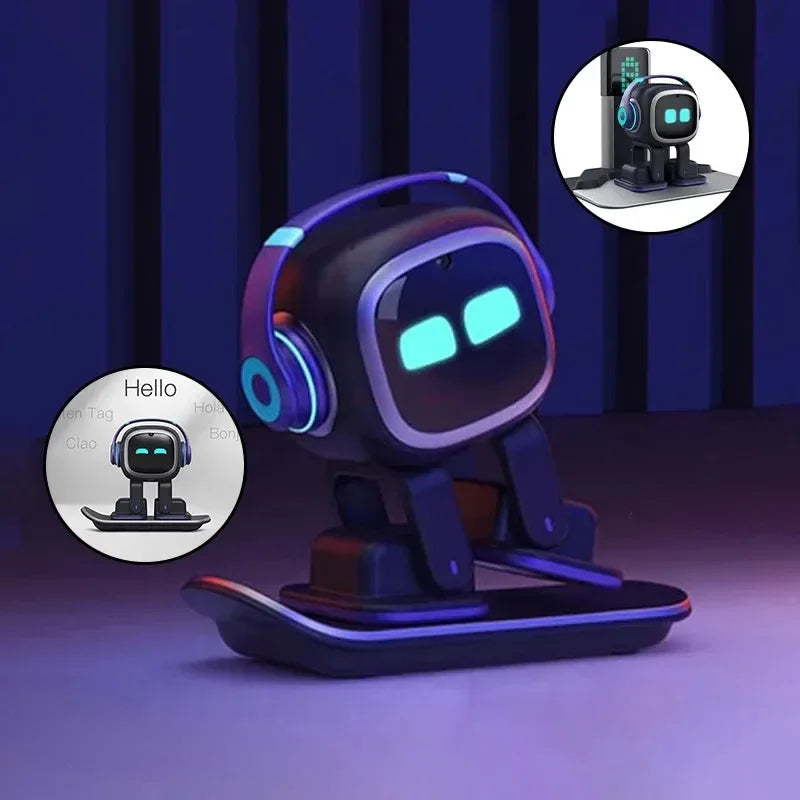 Emo Robot Pet Emopet Intelligent Companion Ai Emotional Communication Future Voice Robot for Home Desktop Toys Kids Xmas Gift