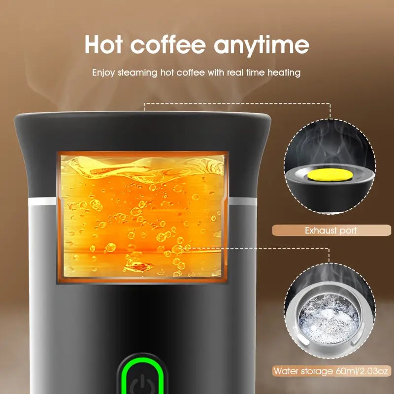 Portable Espresso Maker with USB Type-C Charging