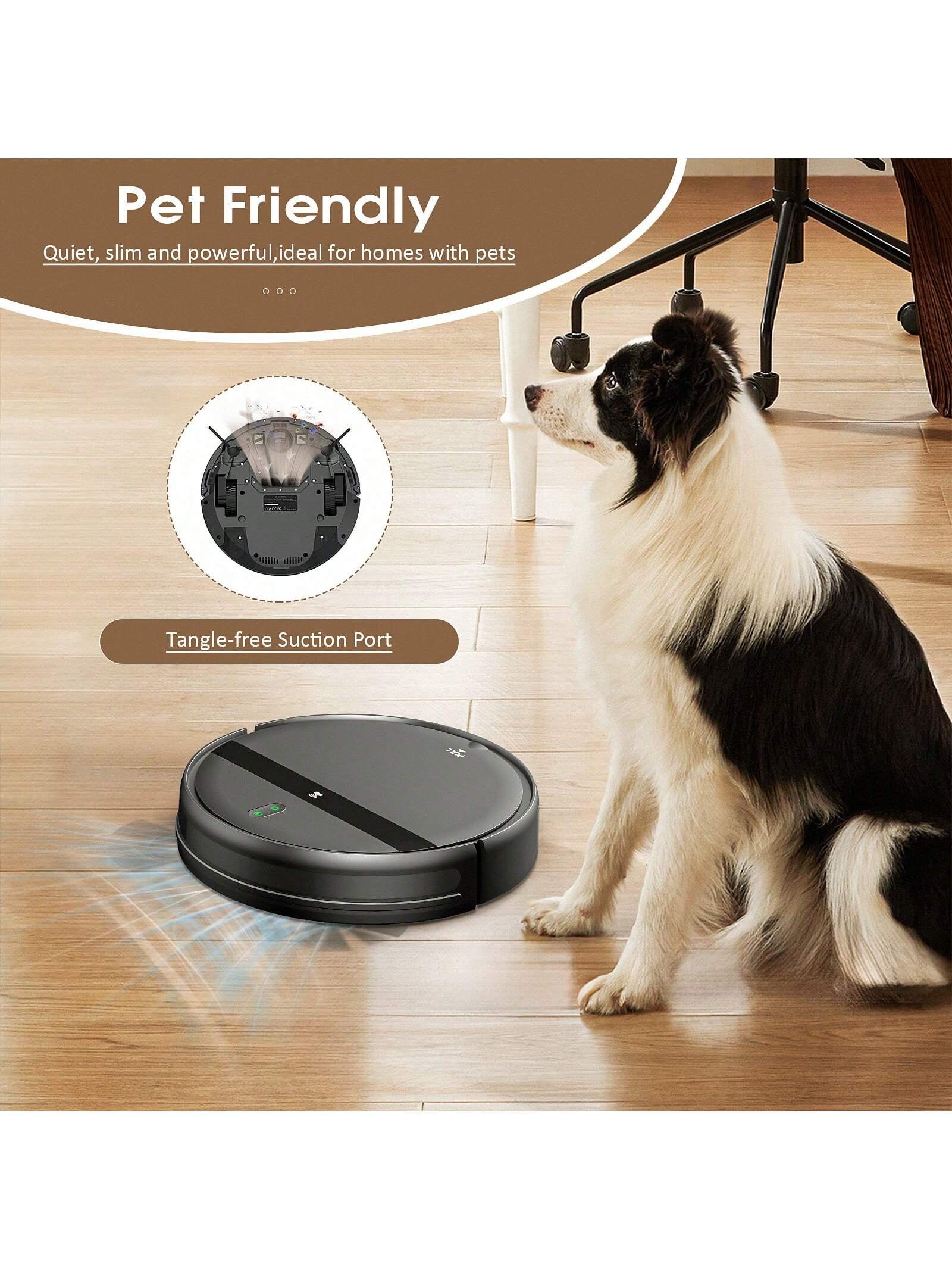 Robot Vacuum Cleaner, Robot Vacuum Cleaner and Mop Combo with 6000Pa Strong Suction, Robotic Vacuum Cleaner, App/Alexa, Robotic Vacuum with Wifi, Self-Charging Mopping Robot Vacuum Cleaner