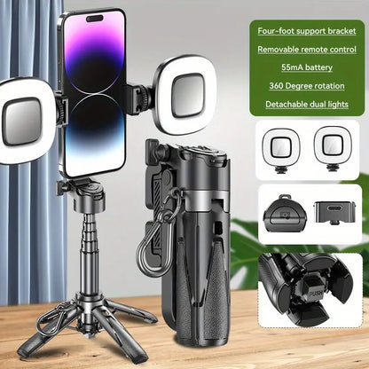 P15 Mini Wireless 3-in-1 Selfie Stick Expandable Phone Holder