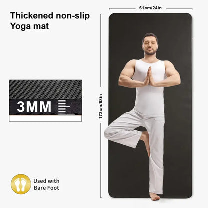 Yoga Mate Non-Slip Thickened 3mm Yoga Mat