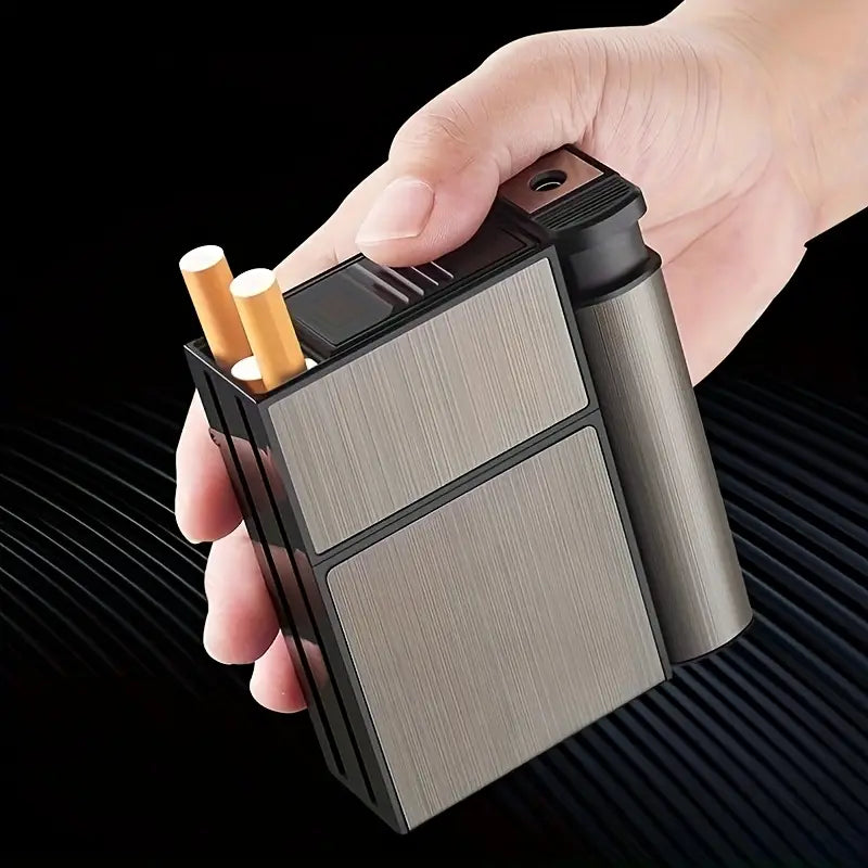 Portable Automatic Metal Cigarette Case