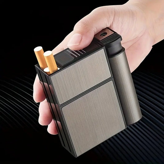 Portable Automatic Metal Cigarette Case