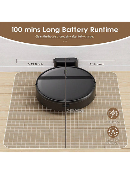 Robot Vacuum Cleaner, Robot Vacuum Cleaner and Mop Combo with 6000Pa Strong Suction, Robotic Vacuum Cleaner, App/Alexa, Robotic Vacuum with Wifi, Self-Charging Mopping Robot Vacuum Cleaner