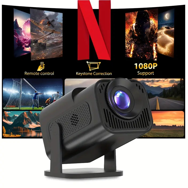HY300X Portable Mini Projector with 1080P HD