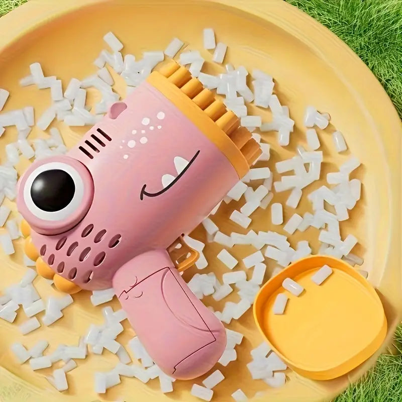 40-hole handheld dinosaur bubble machine