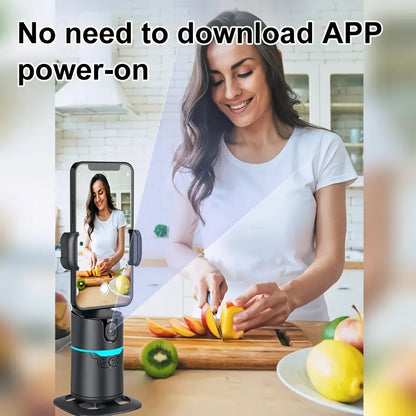 AI 360° Rotation Anti-Shake Portable Device for Live Streaming & Travel