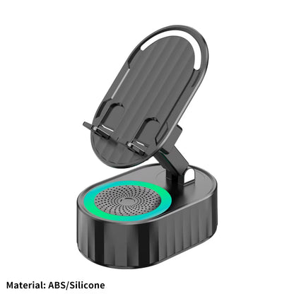 5 in 1 Induction Speaker Phone Stand Home Smart Wireless Bluetooth Speaker Office Upright Tablet Stand