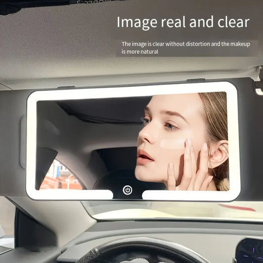 Car Visor Makeup Mirror with 3 Light Modes